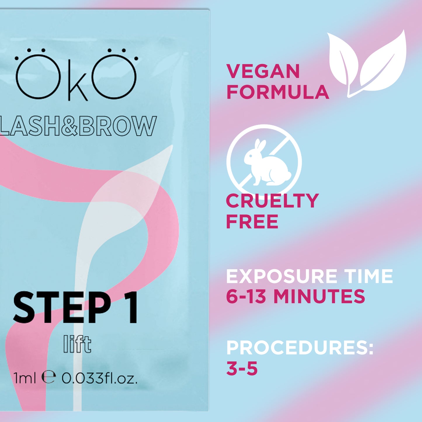 OkO lash&brow Sachet STEP 1 LIFT