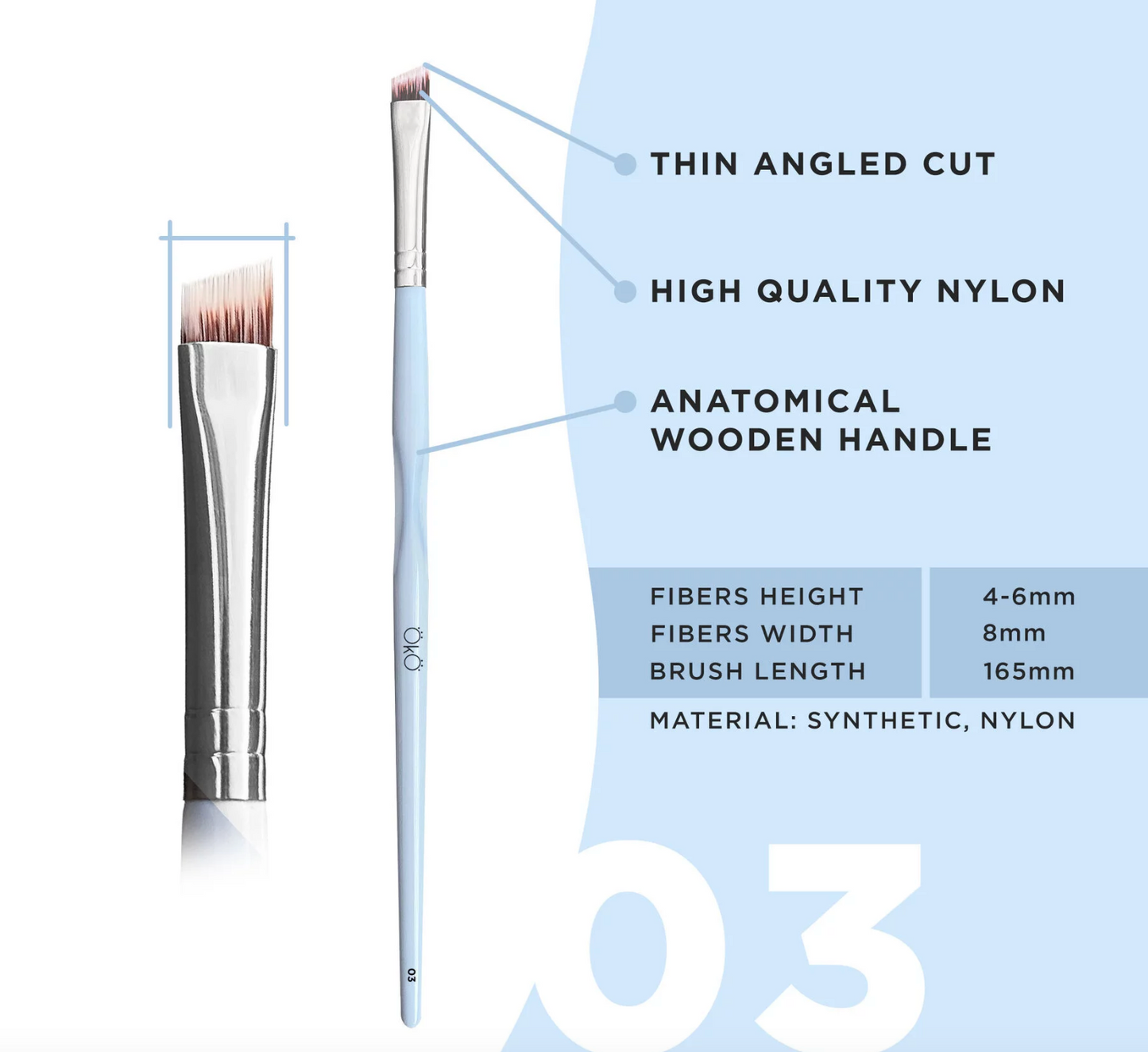 OkO lash&brow Pinsel 03