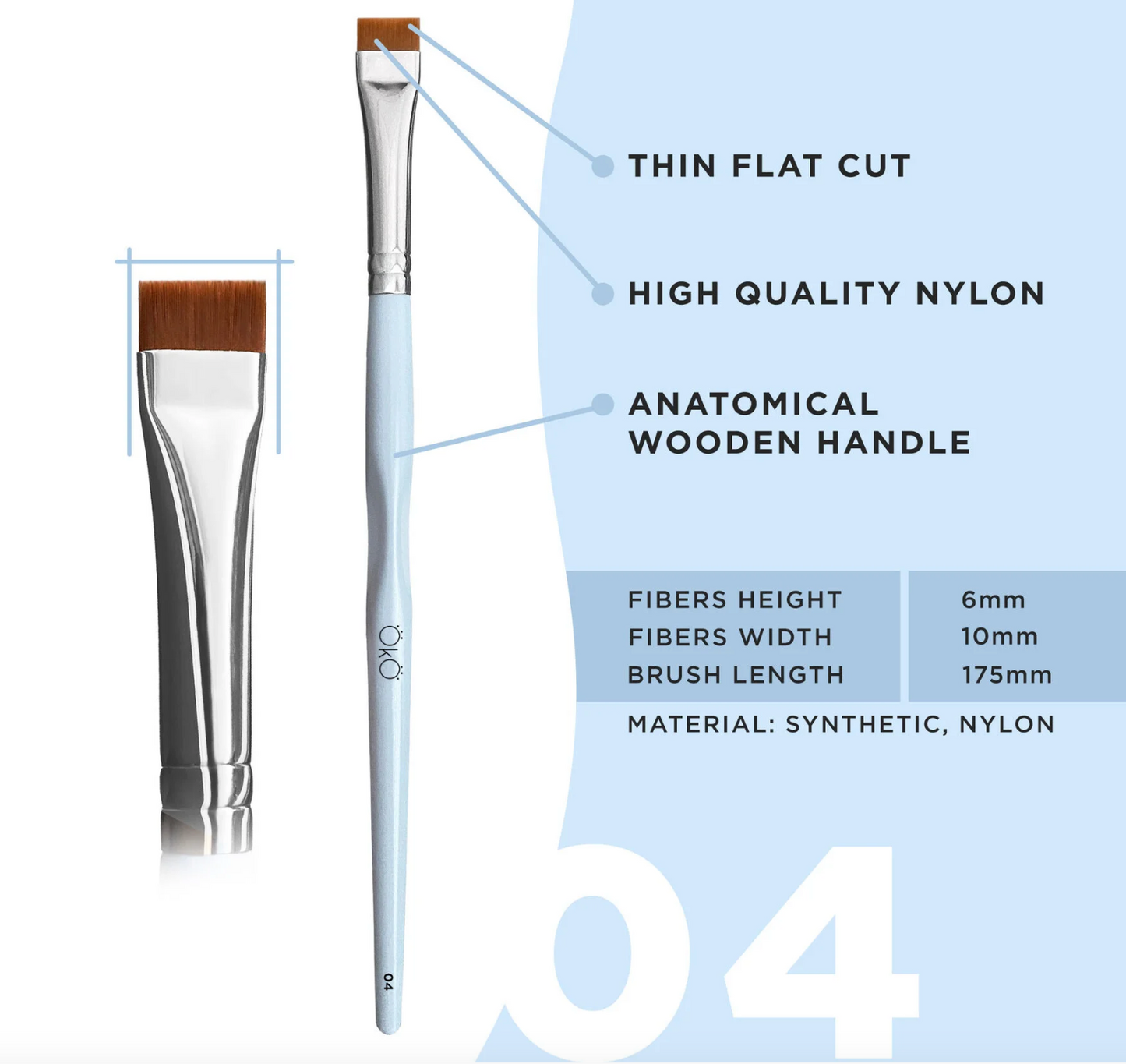 OkO lash&brow Pinsel 04