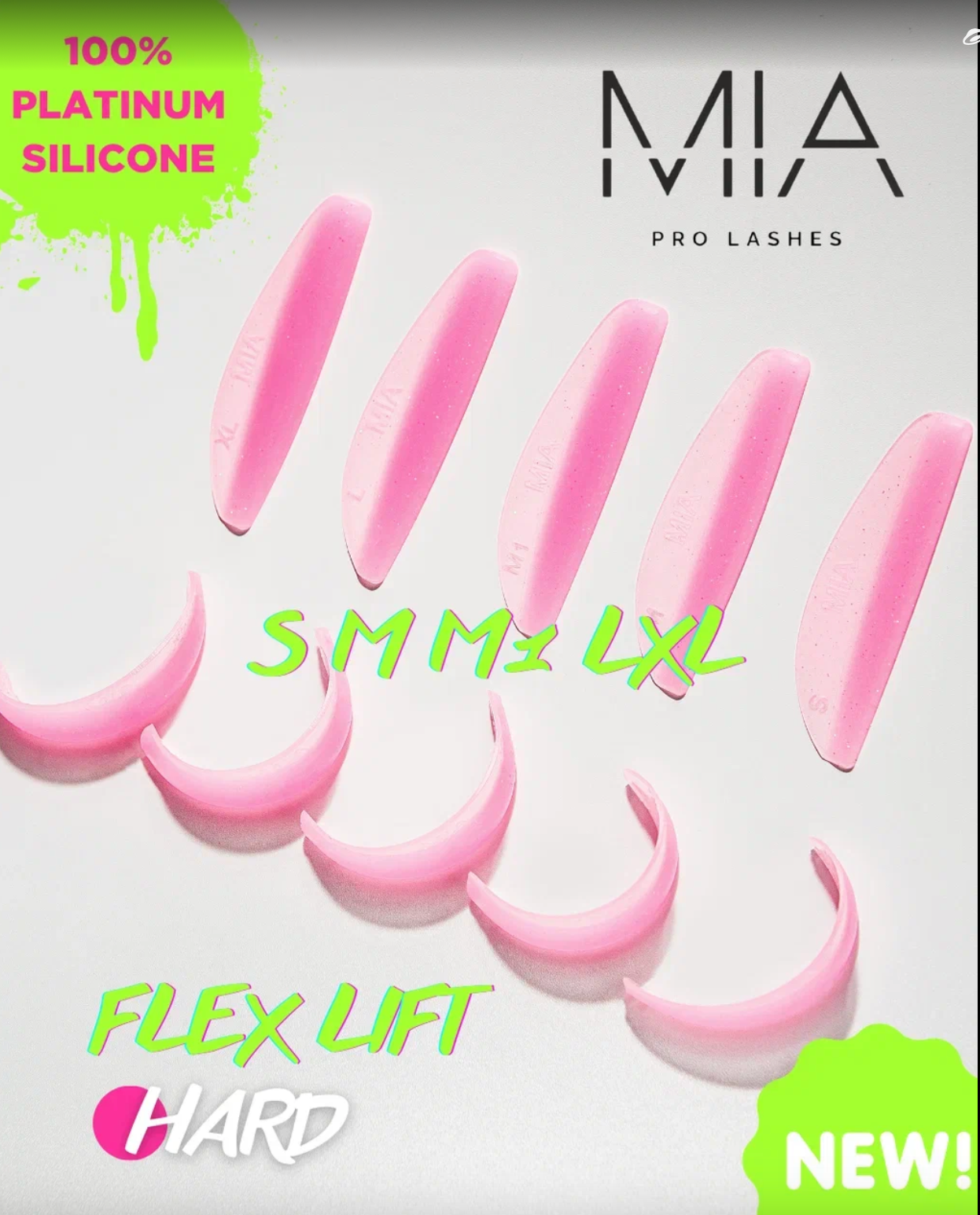 MIA® Silikon Lifting Pads FLEX Hard- 5er Set