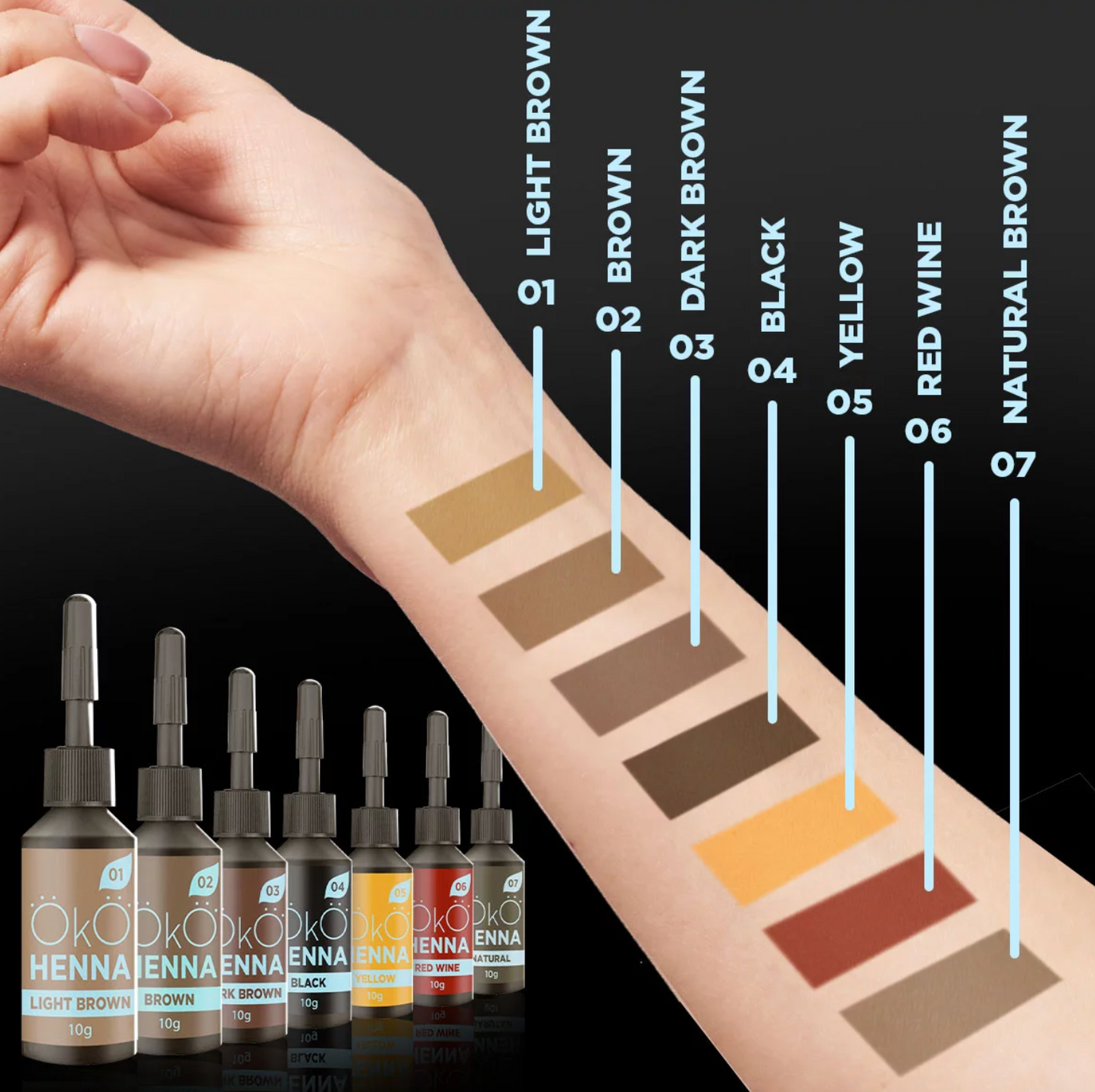OkO lash&brow Henna 5g