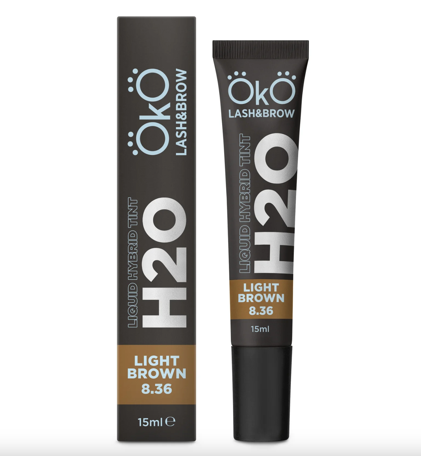 OkO lash&brow Liquid Hybrid tint H2O LIGHT BROWN