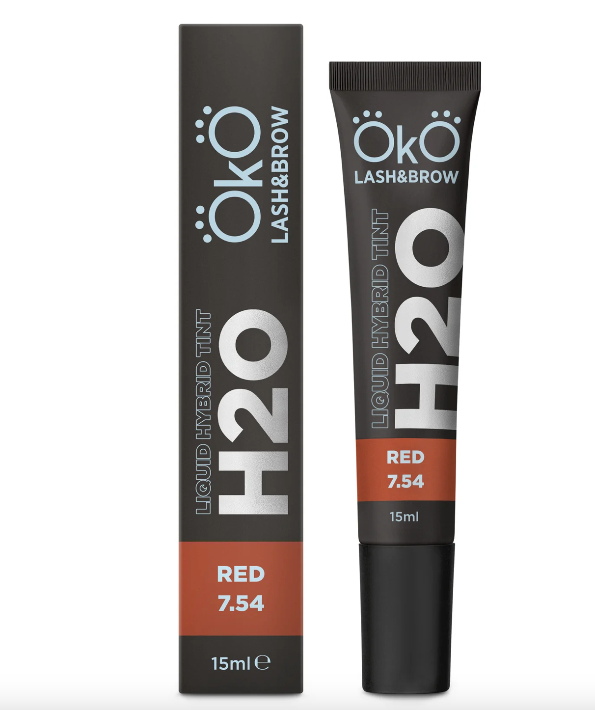OkO lash&brow Liquid Hybrid tint H2O RED