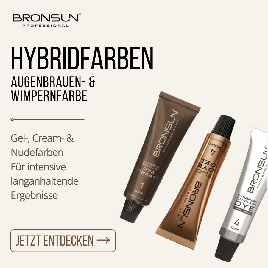 BRONSUN® Hybridfarben für Augenbrauen & Wimpern