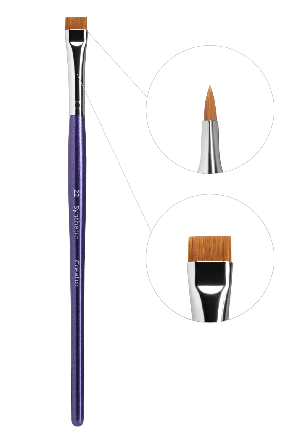 Synthetic Creators Wide Flat Brush Pinsel #22