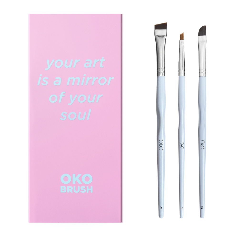 OkO lash&brow Pinsel Set "Your Art is a Mirror of Your Soul"