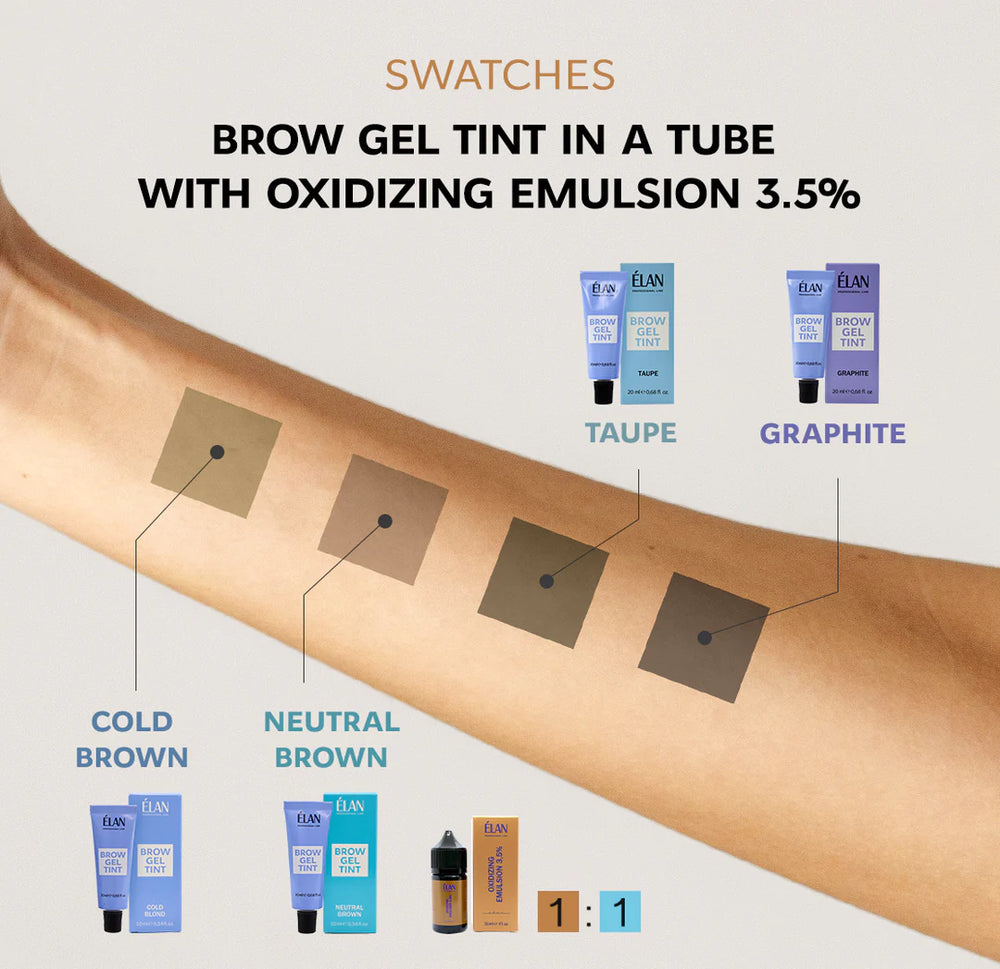 ÈLAN Brow Gel Tint - Neutral Brown 20ml