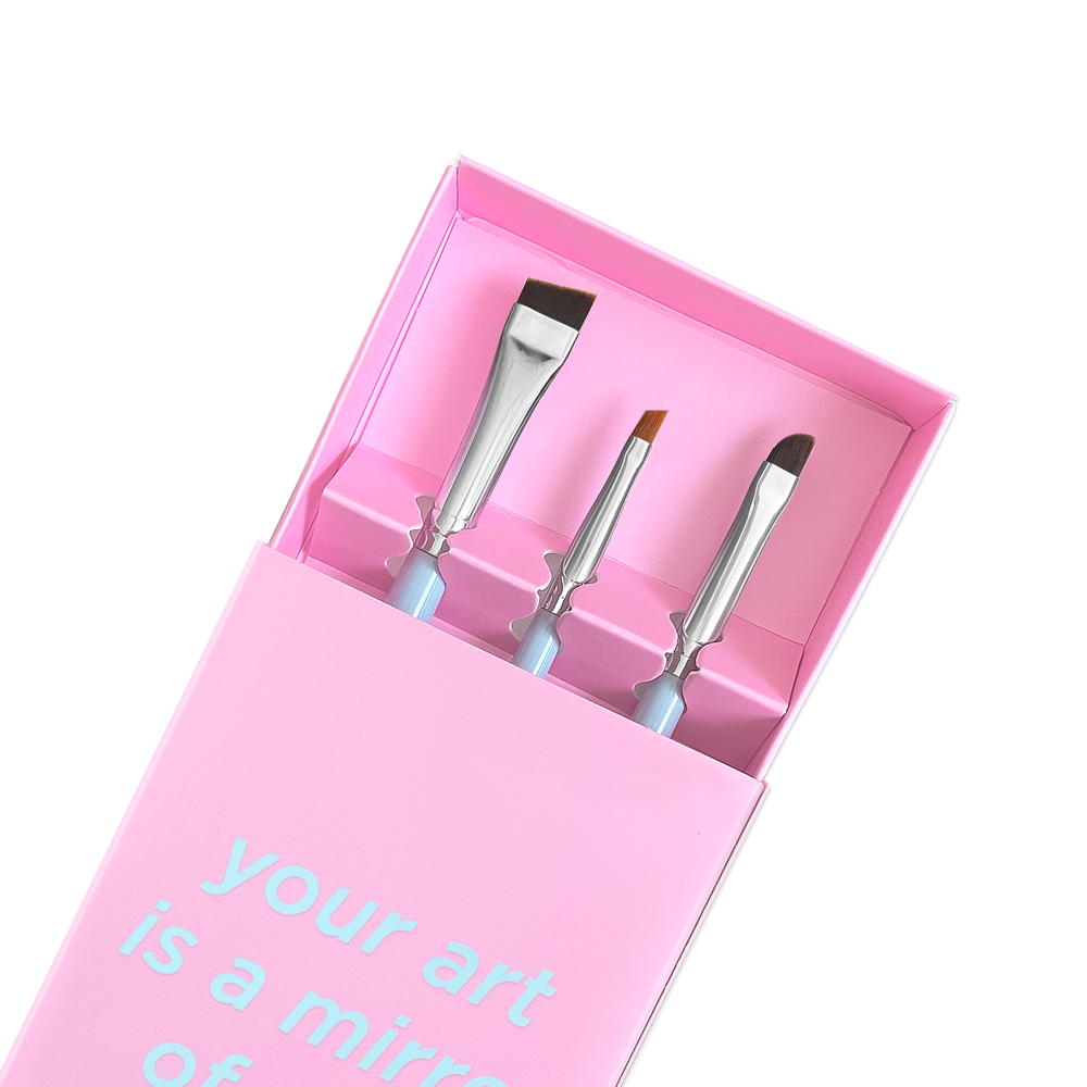 OkO lash&brow Pinsel Set "Your Art is a Mirror of Your Soul"