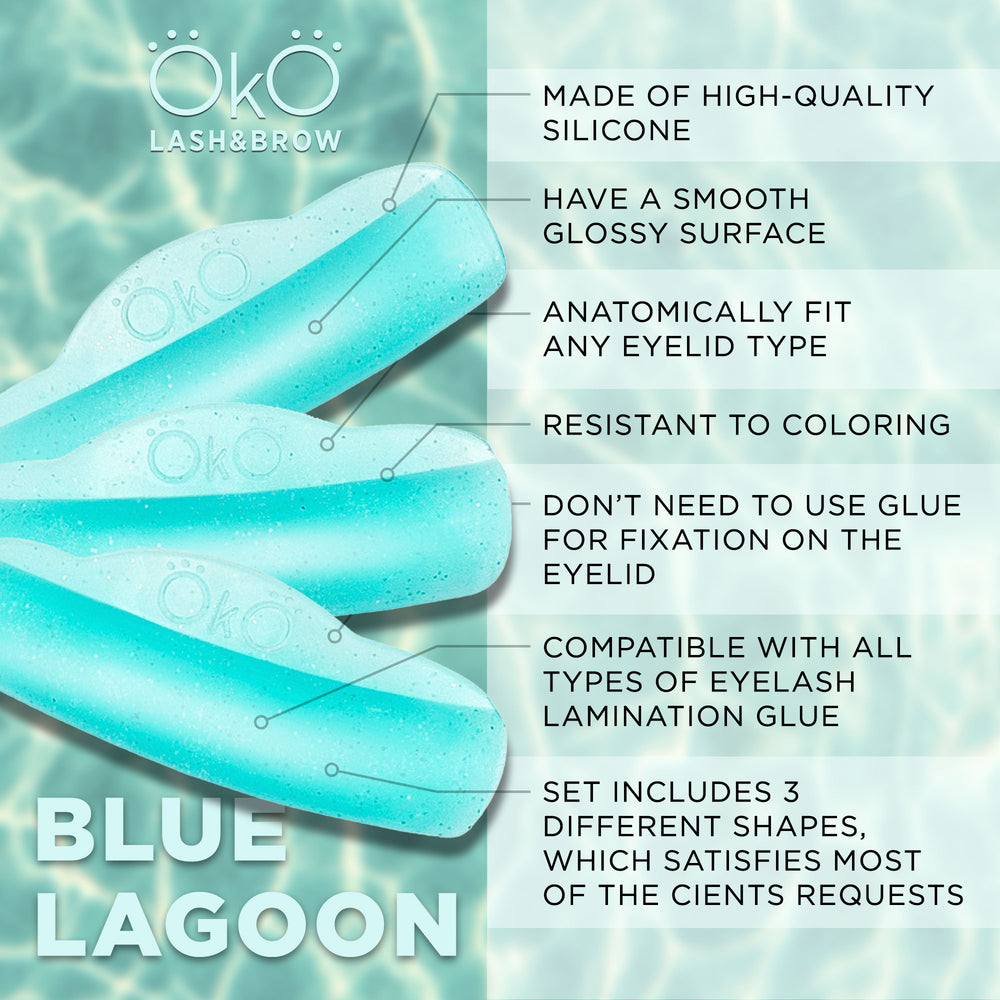 OkO lash&brow Lifting Pads Blue Lagoon
