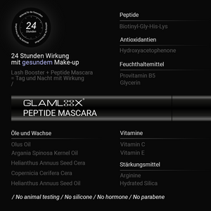 Wimpern Pflege Mascara mit Widelash™ – Für längere, dichtere & kräftigere Wimpern - PEPTIDE MASCARA