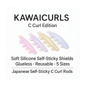 Kawaicurls - Silikonpads 5 Größen C Curl Glueless