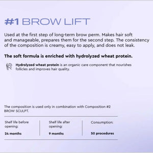 Augenbrauen Lifting Set von BRONSUN® - BROW PERM HOME SET 3 x 2ml