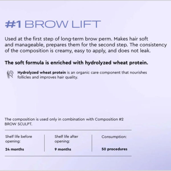 Augenbrauen Lifting Set von BRONSUN® - BROW PERM HOME SET 3 x 2ml