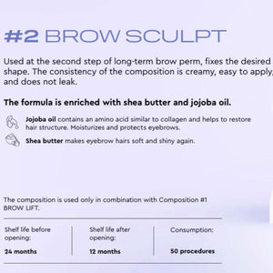 Augenbrauen Lifting Set von BRONSUN® - BROW PERM HOME SET 3 x 2ml