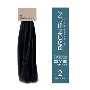 Augenbrauen Wimpernfarbe CREAM DYE Blue Black #02 von BRONSUN