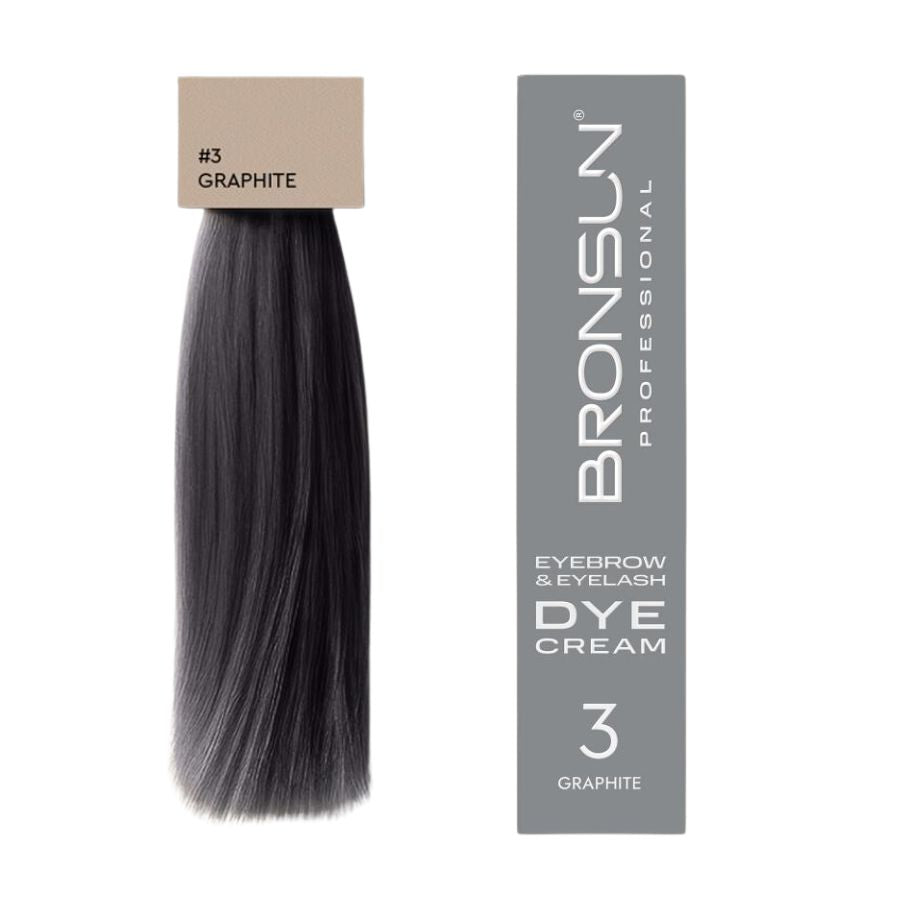 Augenbrauen Wimpernfarbe CREAM DYE Graphite #03 von BRONSUN® 15 ml