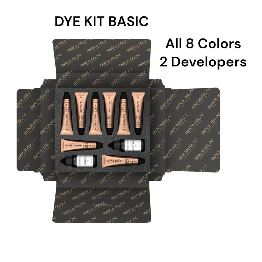 Augenbrauen Farbe Set von BRONSUN - DYE GEL SET + Leitfaden zur Farbtheorie eBook GRATIS