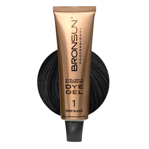 Augenbrauen Wimpern Gelfarbe DYE Deep Black #1  – BRONSUN®
