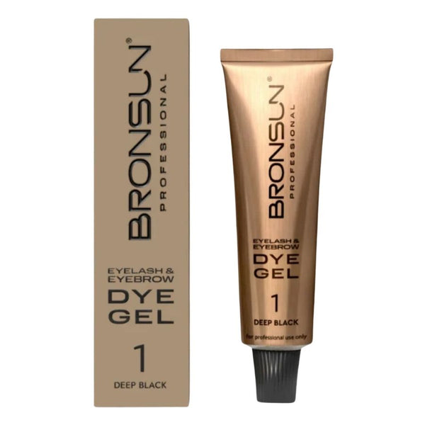 BRONSUN Hybrid Dye Farbe 1 schwarz Augenbrauenfarbe Verpackung