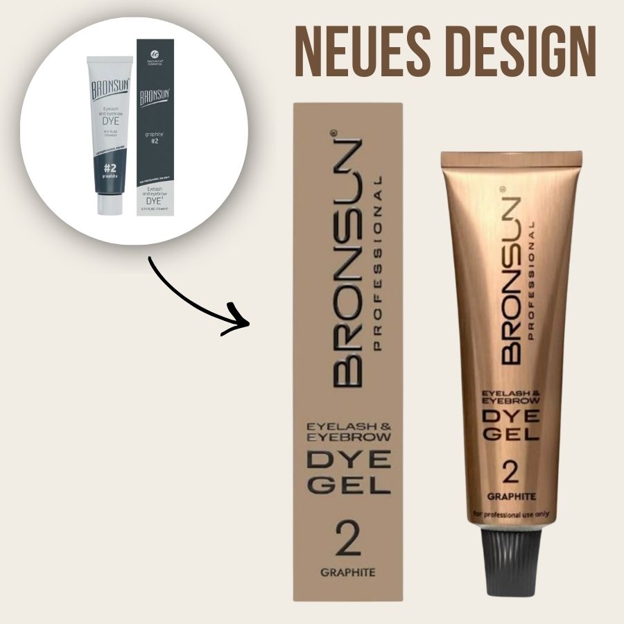 Augenbrauen Wimpern Gelfarbe DYE Graphite #2 - BRONSUN®