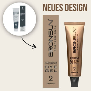 Augenbrauen Wimpern Gelfarbe DYE Graphite #2 - BRONSUN®
