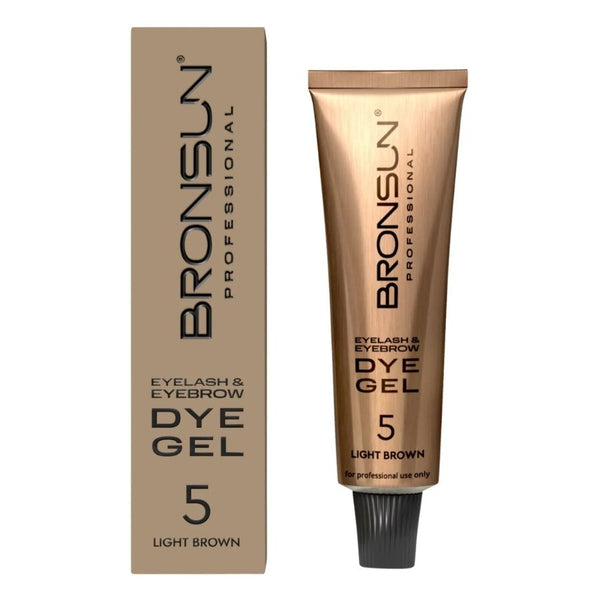 Augenbrauen Wimpern Gelfarbe DYE Light Brown #5 - BRONSUN