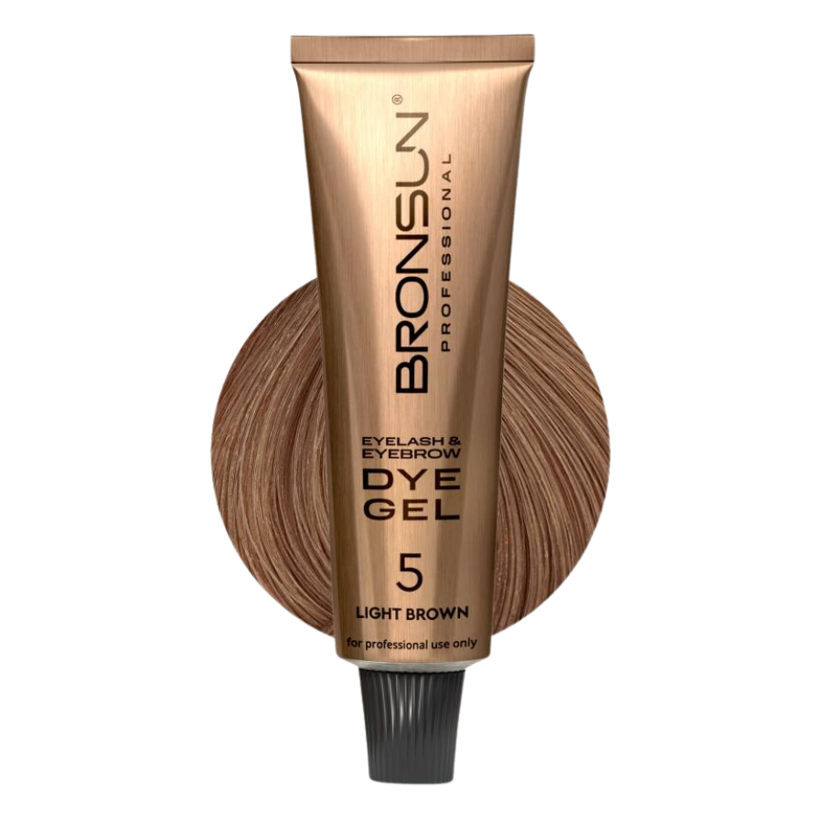 Augenbrauen Wimpern Gelfarbe DYE Light Brown #5 - BRONSUN®