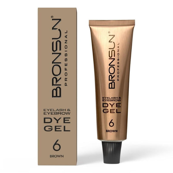 Augenbrauen Wimpern Gelfarbe DYE Brown #6 -BRONSUN