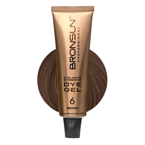 Augenbrauen Wimpern Gelfarbe DYE Brown #6 -BRONSUN