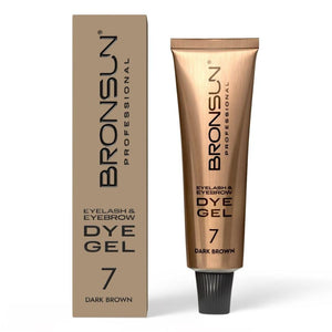 Augenbrauen Wimpern Gelfarbe DYE Dark Brown #7 - BRONSUN®