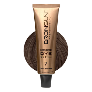 Augenbrauen Wimpern Gelfarbe DYE Dark Brown #7 - BRONSUN®