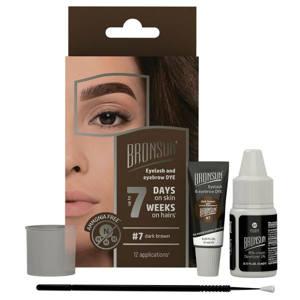 Augenbrauenfarbe Home Kit Dark Brown #7 - BRONSUN®