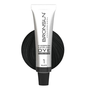 NUDE RANGE Black #1 Cremefarbe für Augenbrauen & Wimpern  | Natürliche Farbergebnisse von BRONSUN®