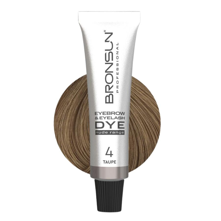 NUDE RANGE Taupe #4 Cremefarbe für Augenbrauen & Wimpern  | Natürliche Farbergebnisse von BRONSUN®
