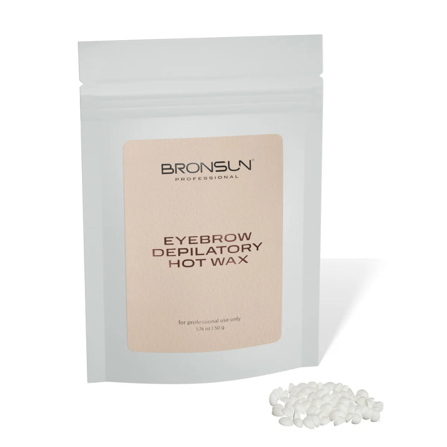 Augenbrauenwachs für professionelles Brow Waxing von BRONSUN, 50 g Tüte