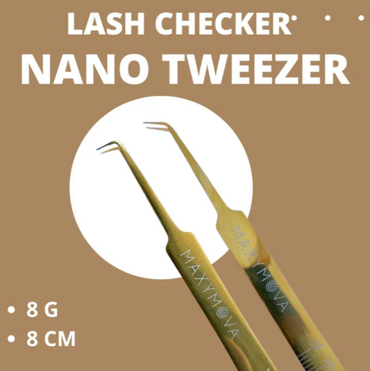 MAXYMOVA LASHCHECKER NANO PINZETTE 45° oder 90°