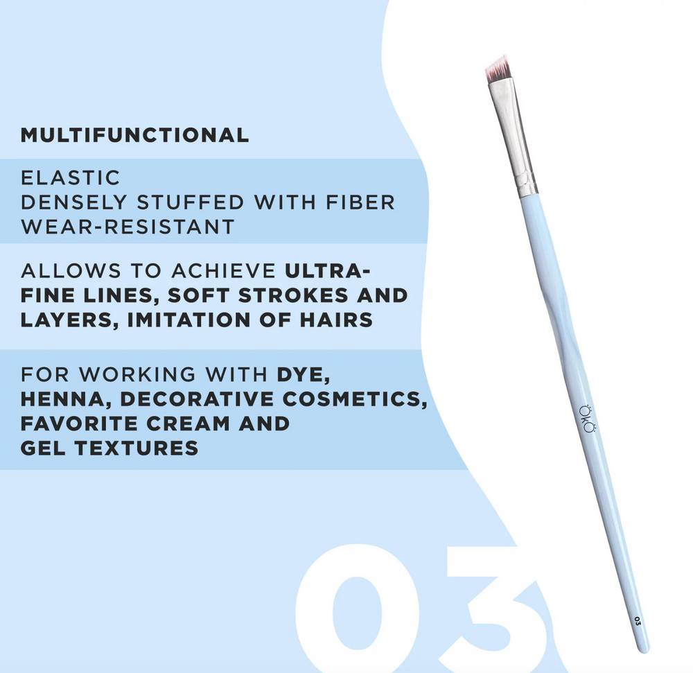 Pinsel 03 blau / Black Edt. - OkO Lash&Brow®