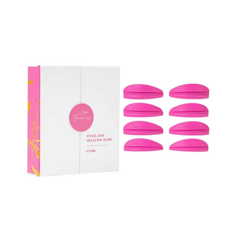 FreiAVIVER Silikonpads CURL- pink 4 paar
