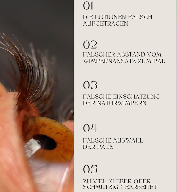 EBook: Die Top 5 Fehler beim Lashlifting