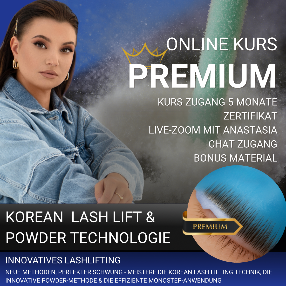 Korean Lash Lift Powder Technologie - Webinar mit Live Coaching