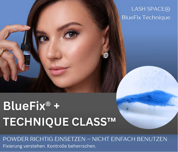 BlueFix Collagen Control Powder von GLAMLOOX® - Glueless Powder Wimpernlifting Kleber - Korean Lashlifting