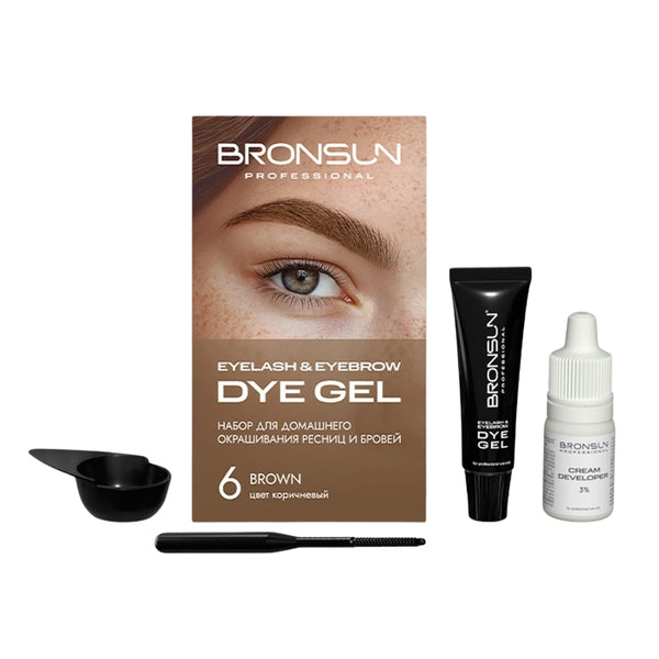 Augenbrauenfarbe Set Home Kit Brown #6 - BRONSUN®