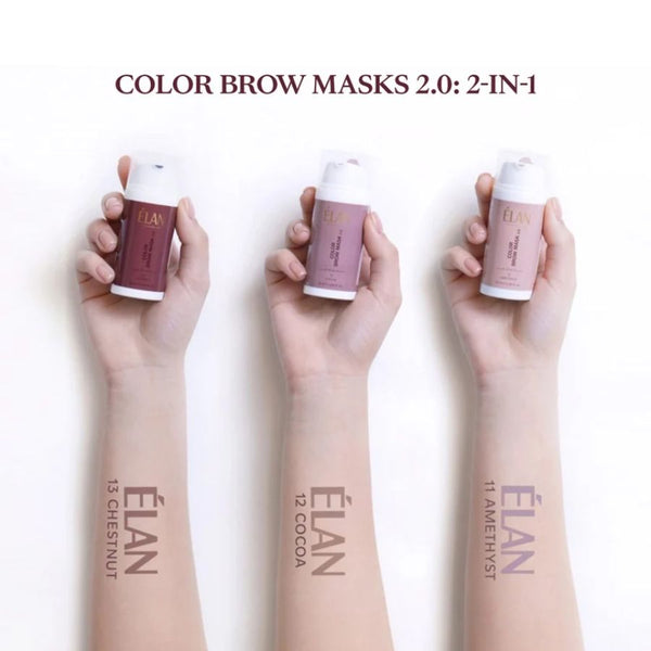 Farbpflege Color Brow Mask 2.0 von ÉLAN - 11 Amethyst