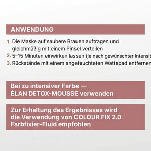 Farbpflege Color Brow Mask 2.0 von ÉLAN - 11 Amethyst