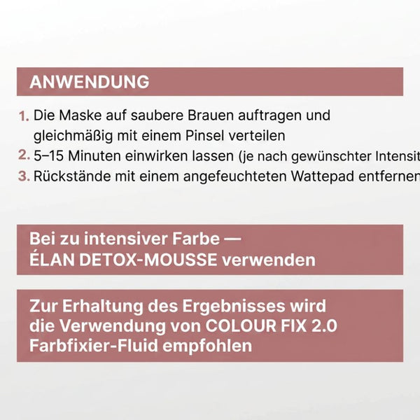 Farbpflege Color Brow Mask 2.0 von ÉLAN - 11 Amethyst