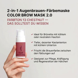 Farbpflege Color Brow Mask 2.0 von ÉLAN - 13 Chestnut