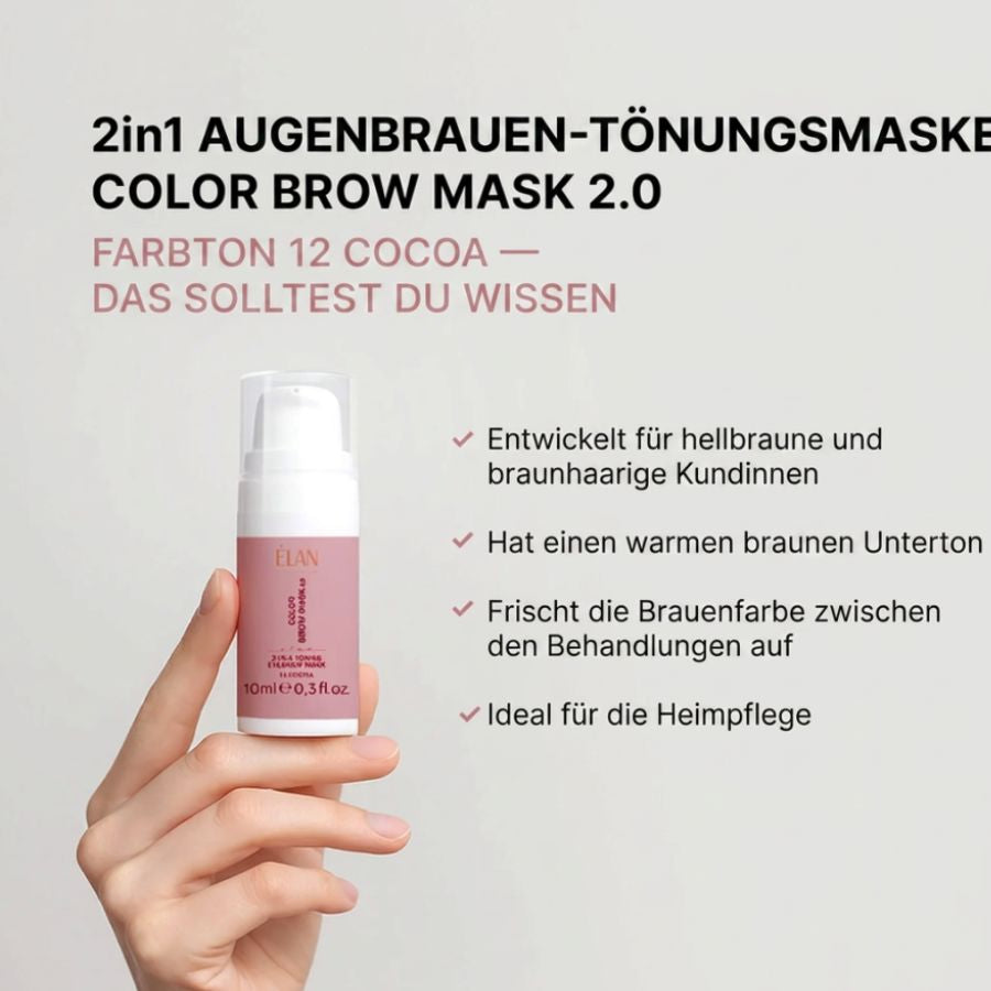 Farbpflege Color Brow Mask 2.0 von ÉLAN - 12 Cocoa