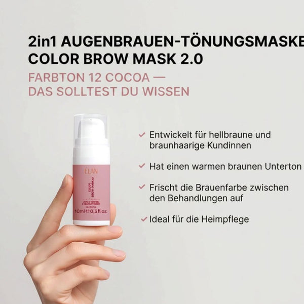 Farbpflege Color Brow Mask 2.0 von ÉLAN - 12 Cocoa