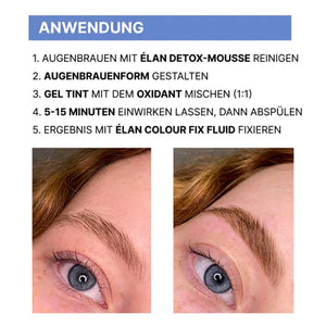 Augenbrauenfarbe Gel Tint - Light Brown von ÉLAN 20ml
