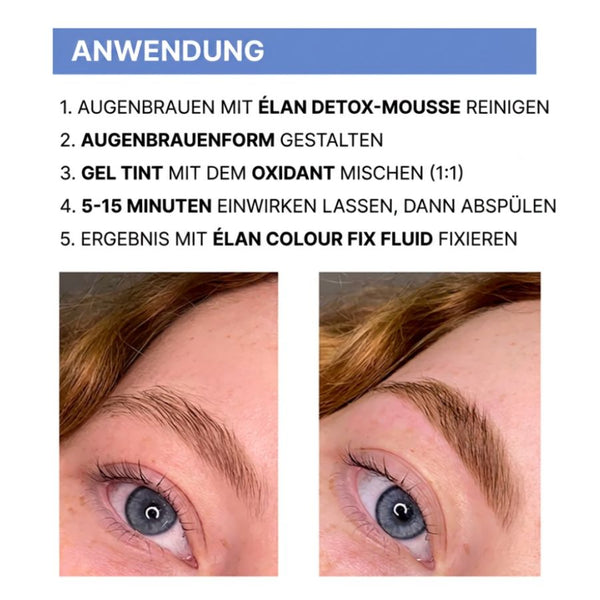 Augenbrauenfarbe Gel Tint - Light Brown von ÉLAN 20ml
